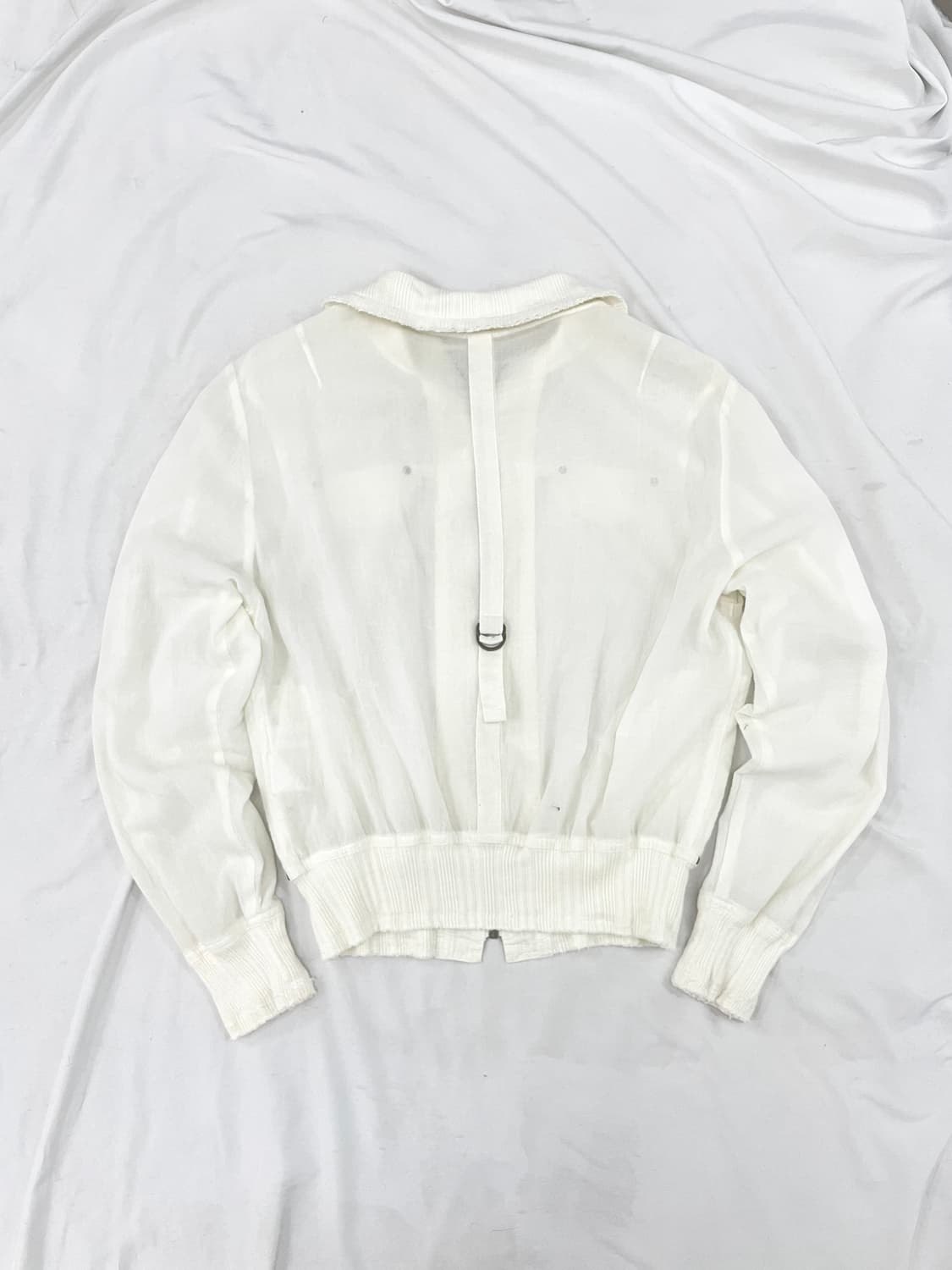 y2k white semi see-through jacket 상품이미지6