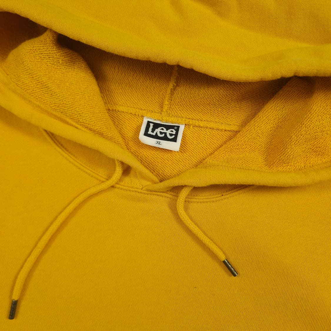 XL(105) LEE 로고 후드티 머스타드컬러 상품이미지4