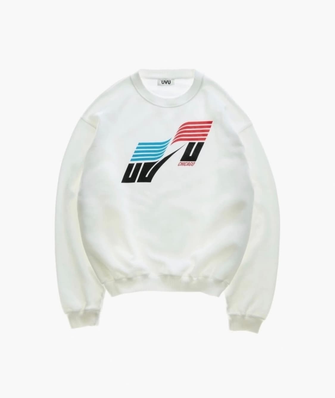 새상품) uvu 시카고 크루넥 화이트 L 상품이미지1