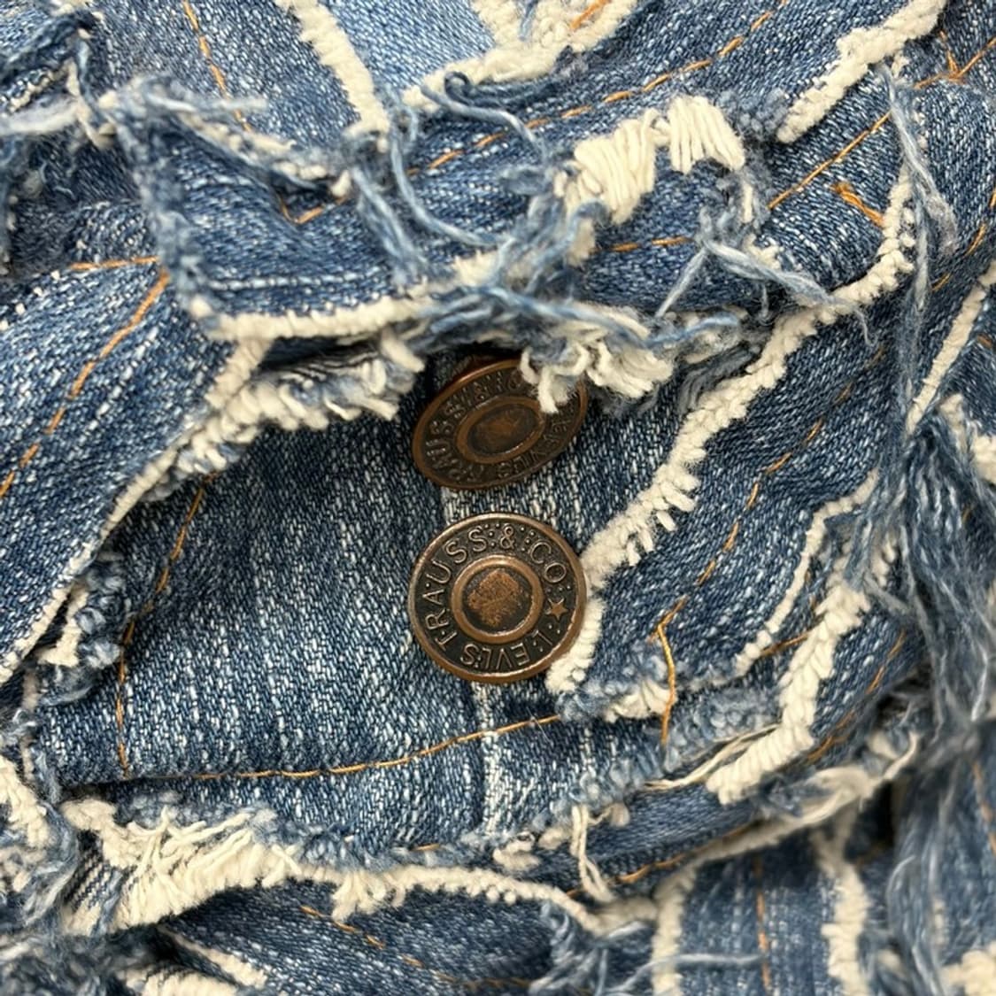 빈티지 패치워크 데님 버킷햇(진청) v1461 상품이미지3