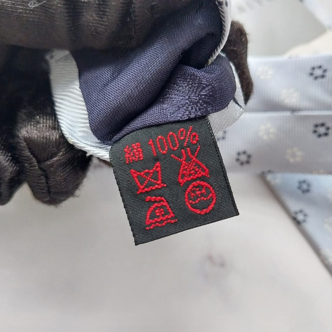 타이요 실크 하늘색 마이크로 패턴 넥타이 8.5cm 새제품  K1576
 상품이미지10