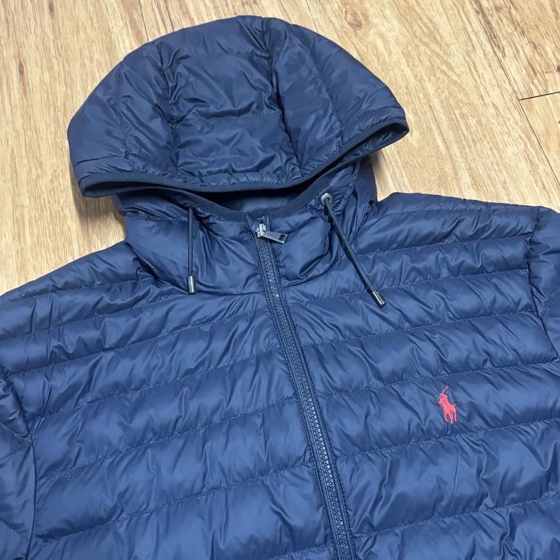 폴로 랄프 로렌 후드 경량패딩 자켓 네이비 상품이미지2
