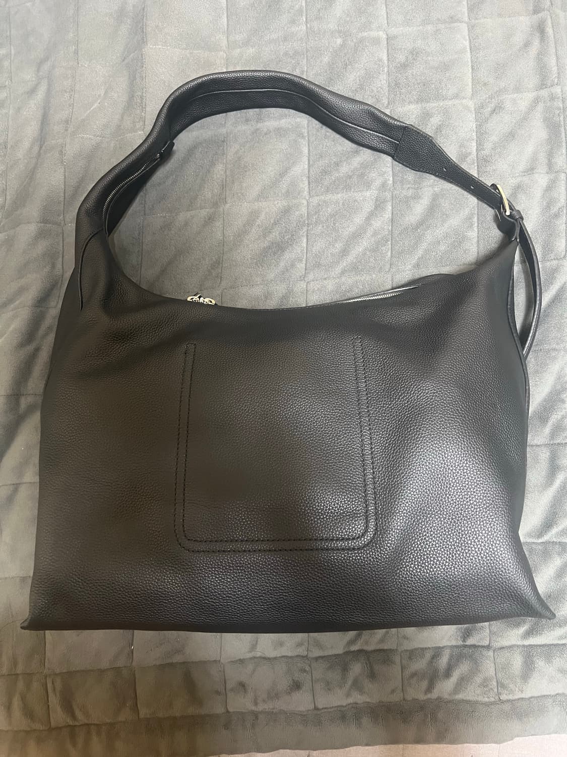 (새제품)토니웩 가죽 숄더백 호보백 블랙 상품이미지5