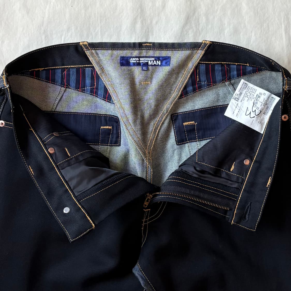 [33] 준야 와타나베 꼼데가르송 신치백 울 셀비지 데님 상품이미지5