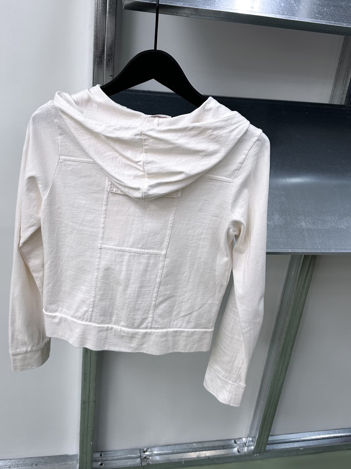 ivory pocket zip hoody 상품이미지2