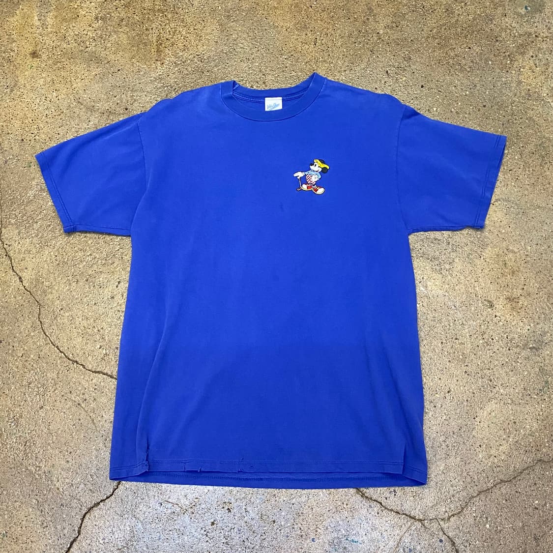 90s Made in USA 미국 빈티지 디즈니 미키마우스 골프 반팔티 상품이미지3