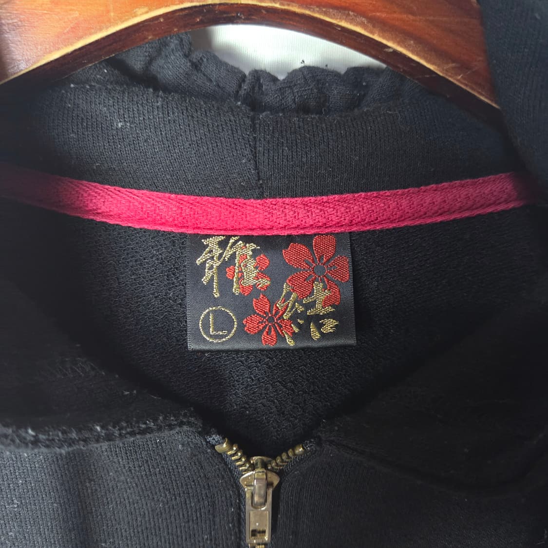 [JPN] 빈티지 오리엔탈 드래곤 사쿠라 후드집업 상품이미지5