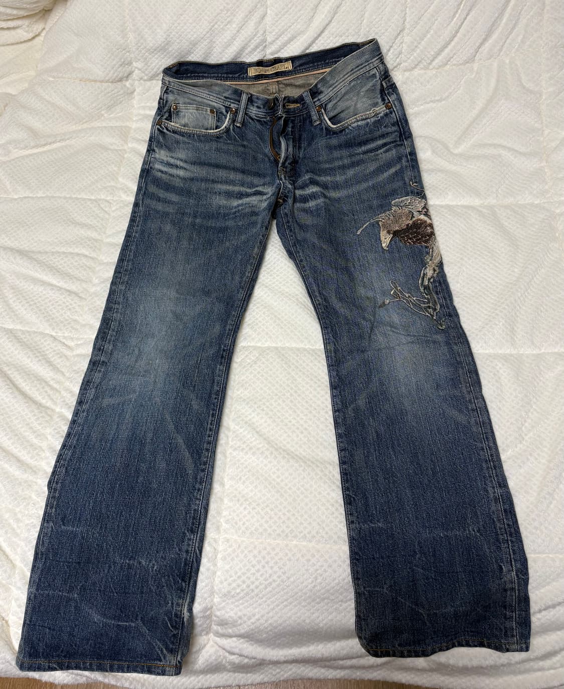 Denim Craft Embroidered Bird Denim 상품이미지3