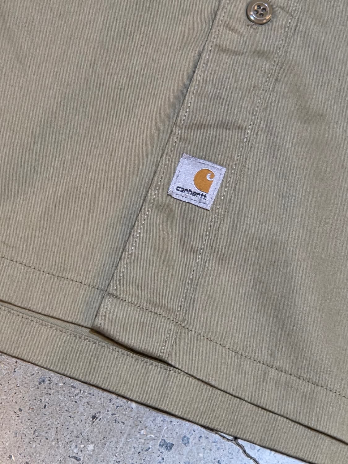 Carhartt 칼하트 베이지 포켓반팔셔츠 상품이미지3