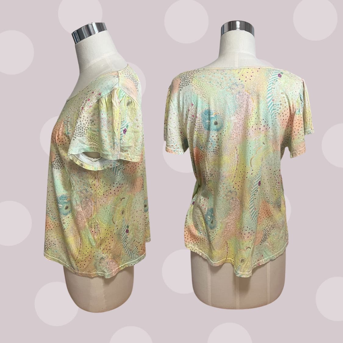 모리걸 수채화 연노랑 블라우스 상품이미지3