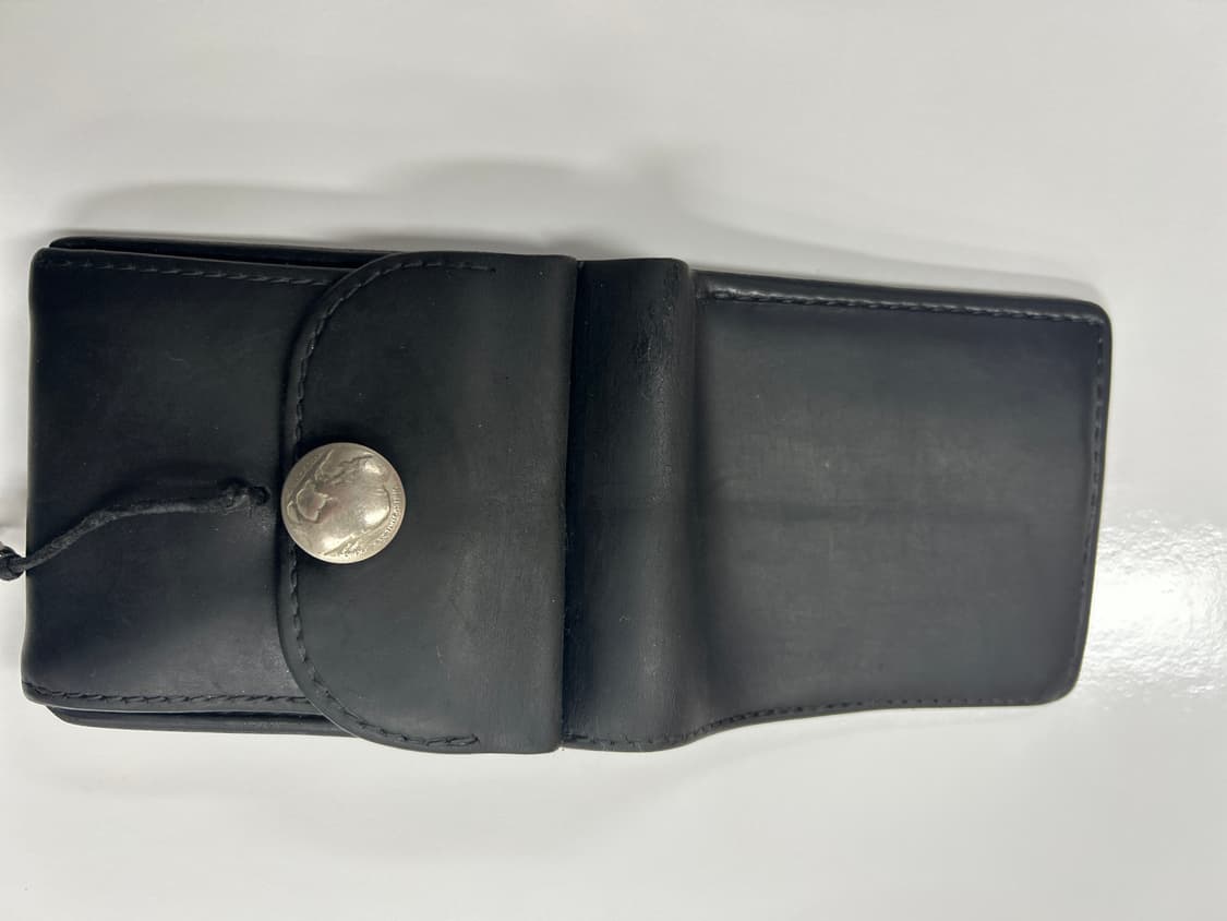 goros 고로스 새들레더 블랙 콘초 반지갑 상품이미지5