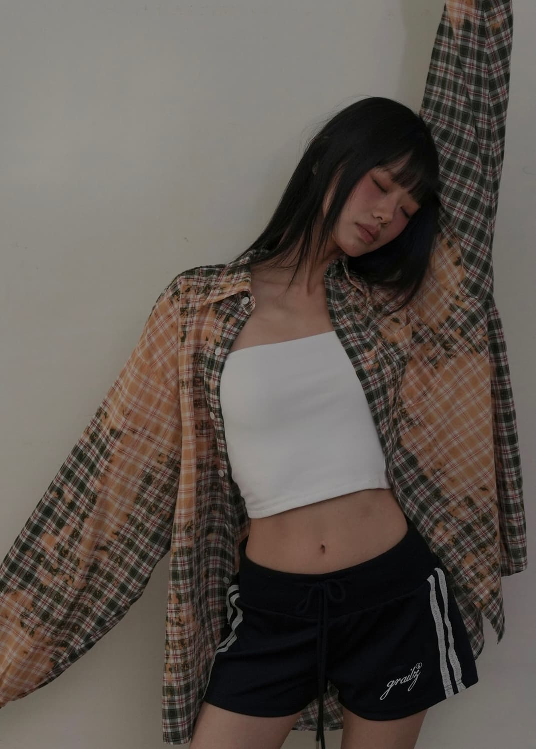 그레일즈 BLEACHED PLAID SUMMER SHIRTS 셔츠 상품이미지3