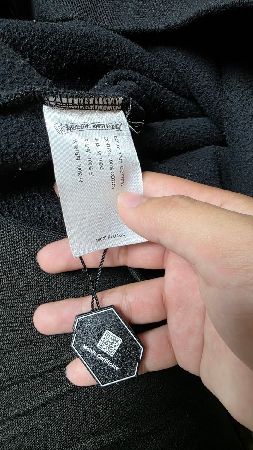 [새상품급,L]크롬하츠 홀스슈 플로랄후드티 블랙 상품이미지8