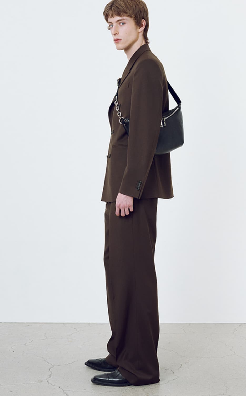 [새상품급] Wool Twill Pleated Wide Trousers 상품이미지3