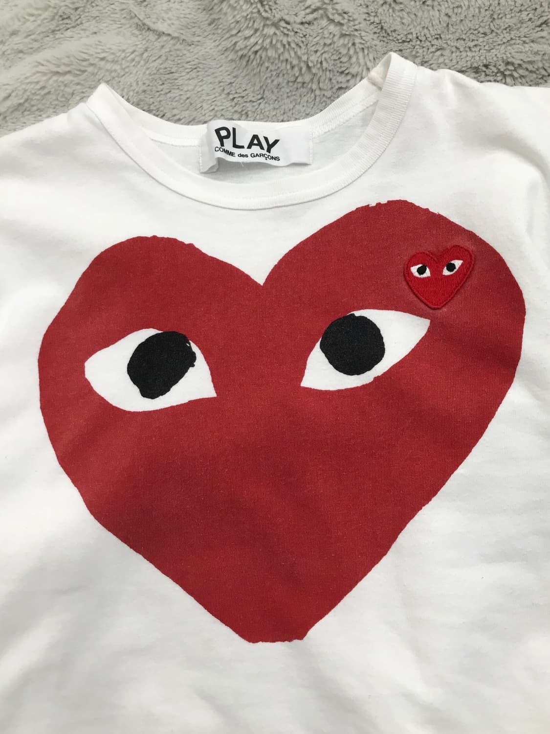 Comme Des Garcons Double Heart ! T-shirt 상품이미지7