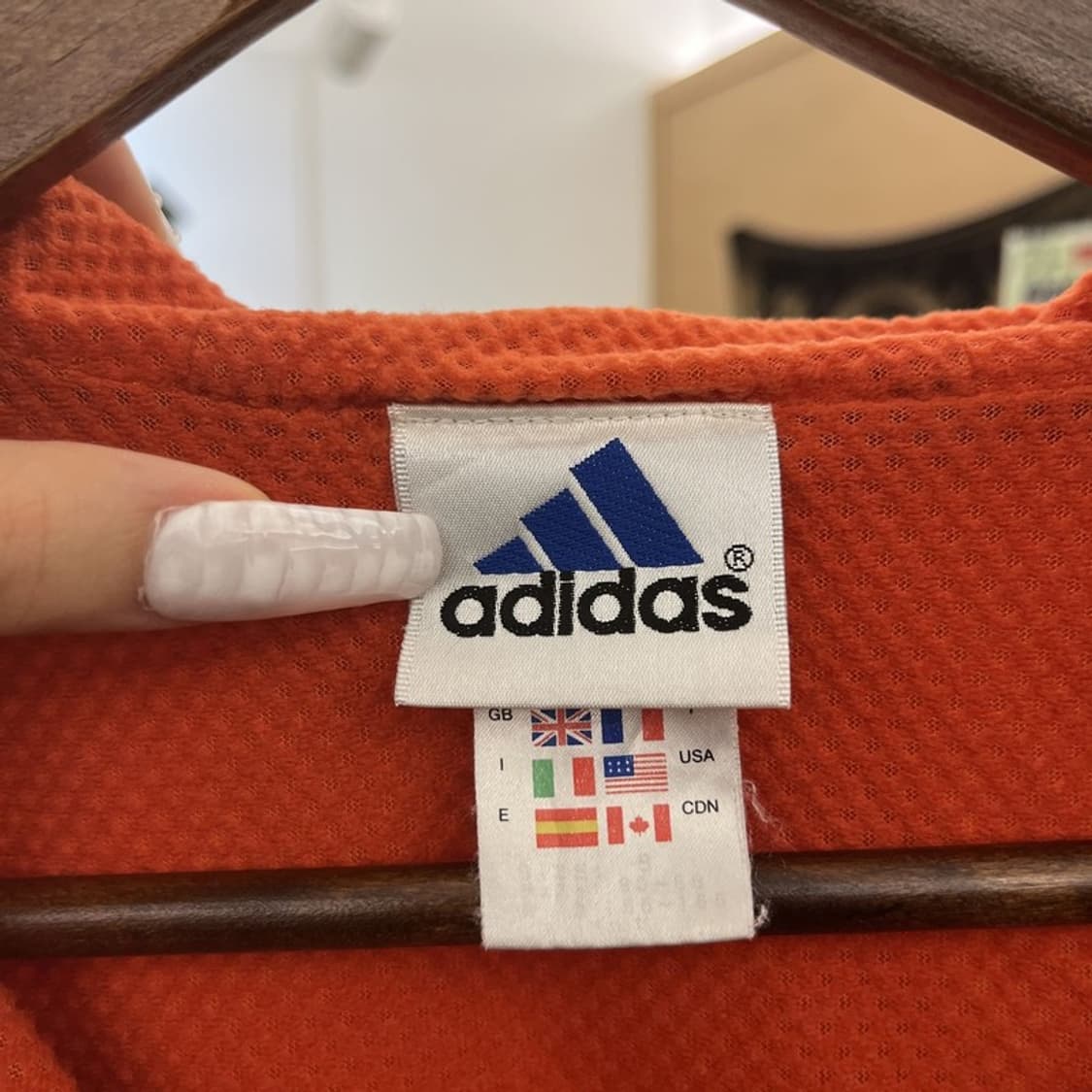 아디다스 재팬 레트로 Y2K 오렌지 바람막이 아노락 105 C10816 상품이미지5