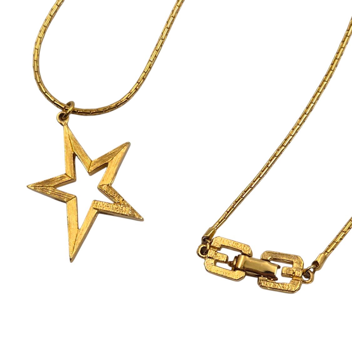 79s 프랑스 지방시 레어 스타 골드 목걸이 상품이미지4