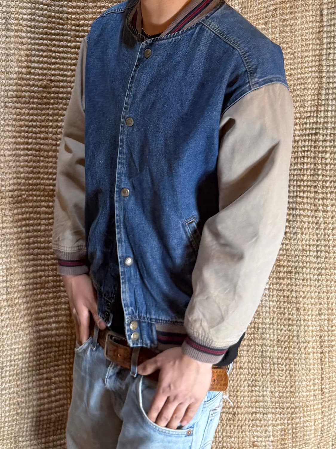 빈티지 데님 바시티 상품이미지4