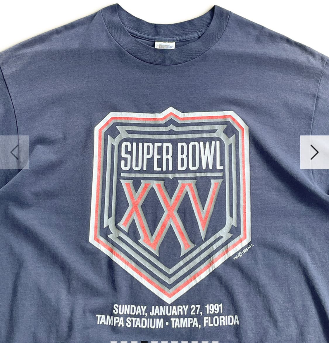 90s Faded Super Bowl XXV 1991 USA Single 상품이미지2