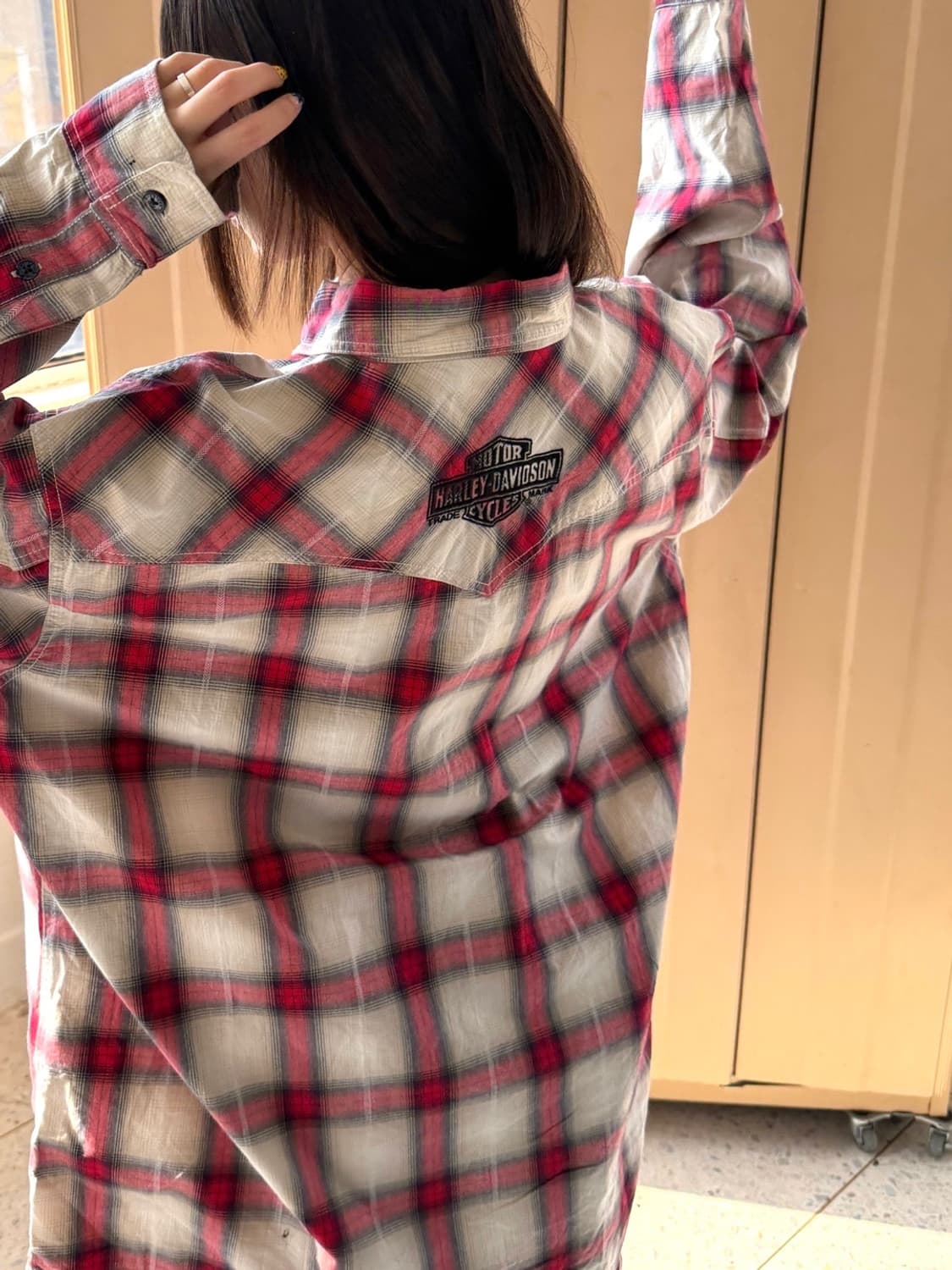 할리데이비슨 긴팔 체크 셔츠  상품이미지5