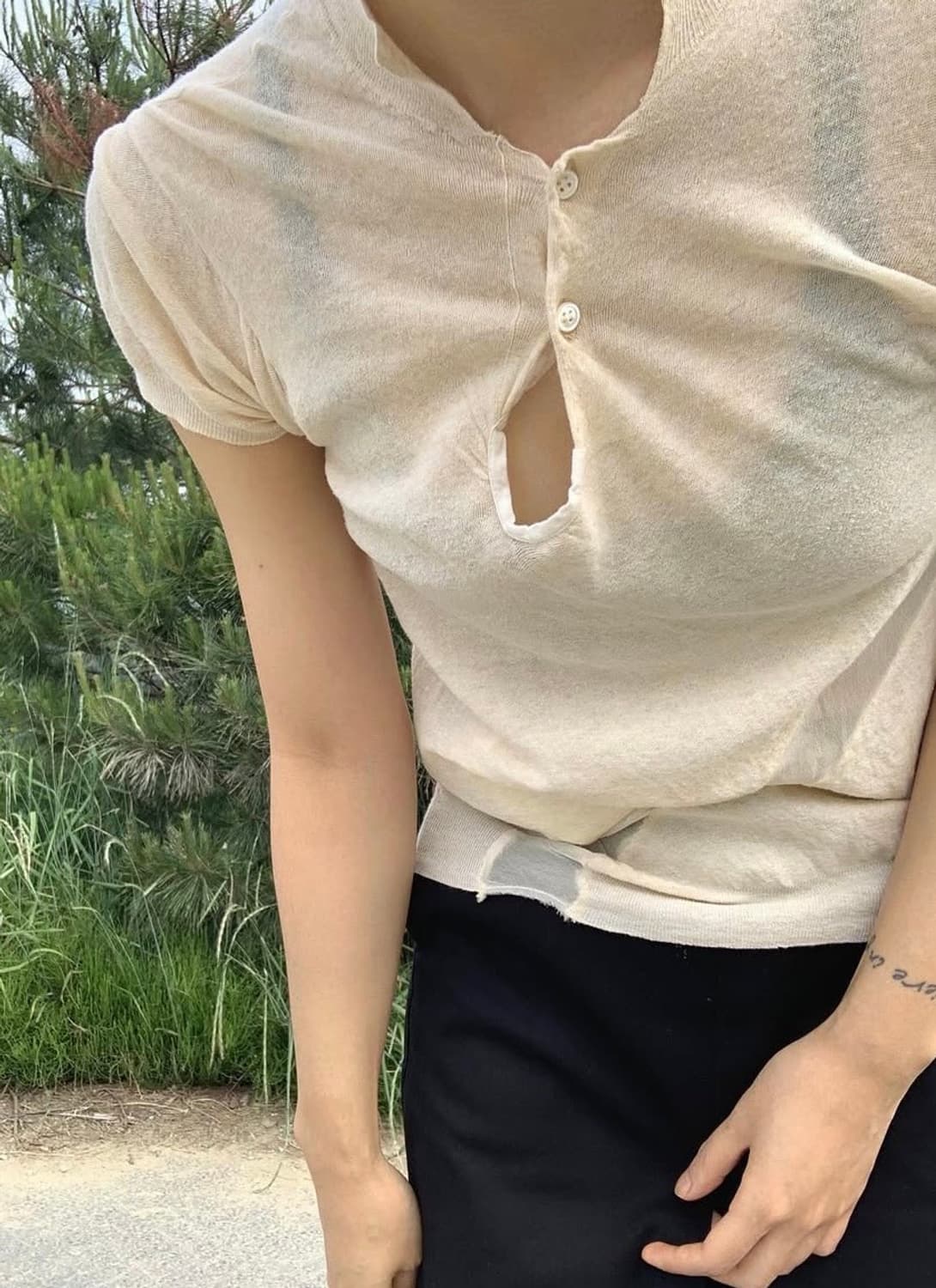 Sacai 반팔 니트 상품이미지2