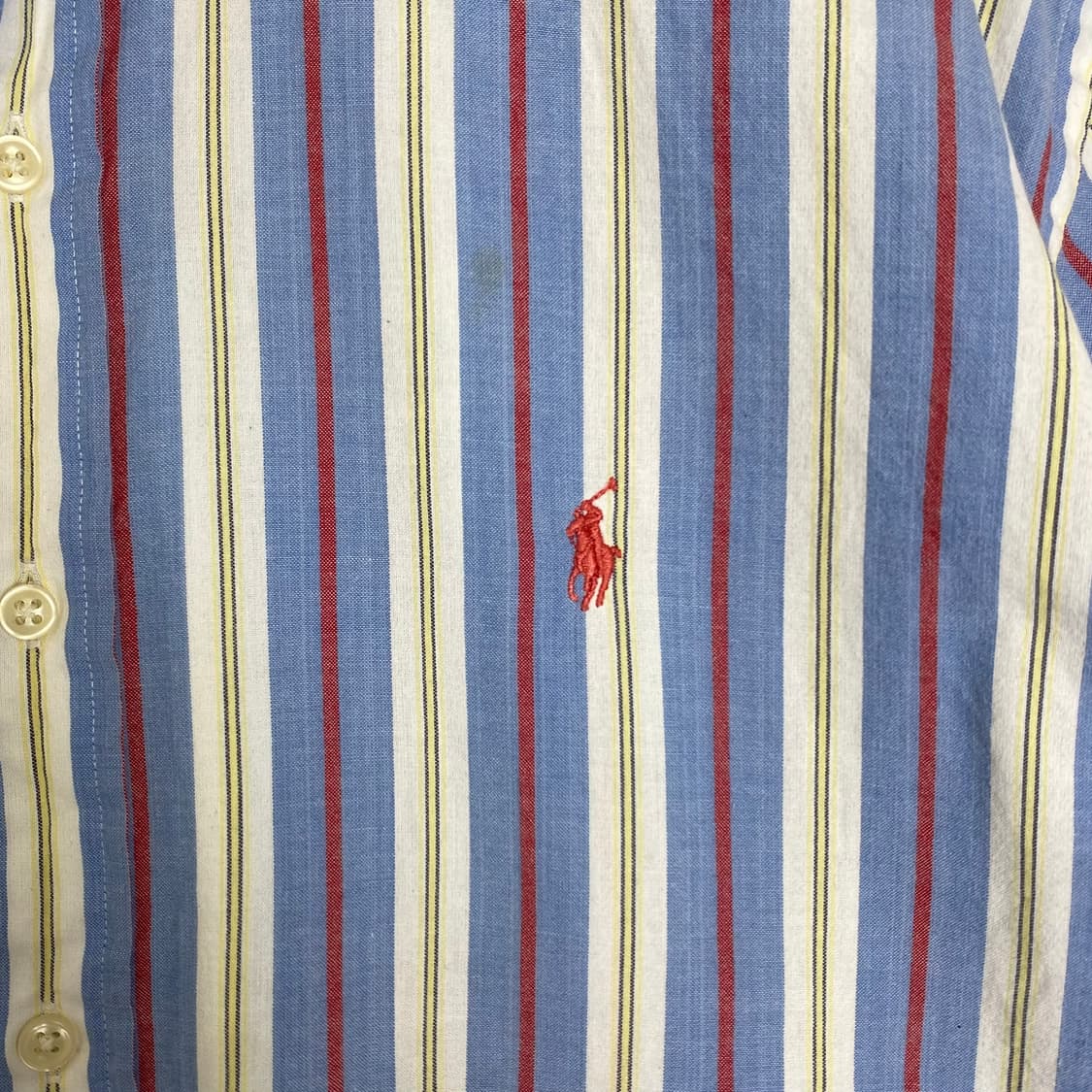 폴로 랄프로렌 커스텀핏 스트라이프 하프 셔츠 상품이미지4