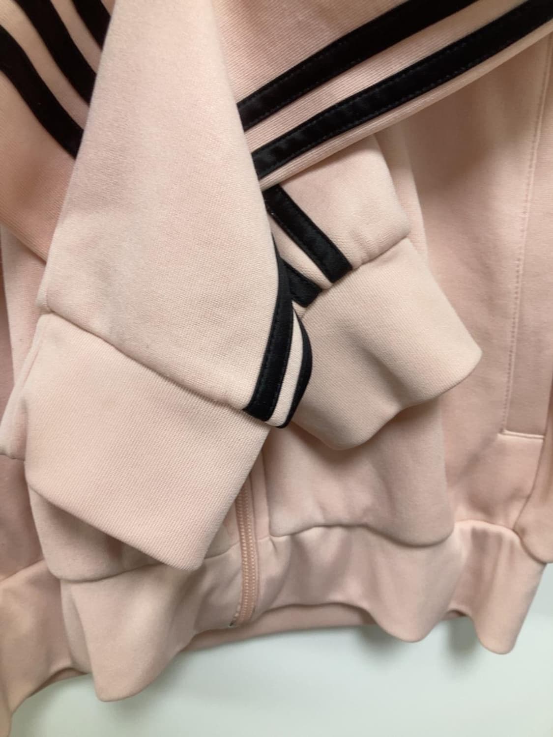 아디다스 연 핑크 져지 딸기우유 핑검 트랙탑 집업 자켓 상품이미지4