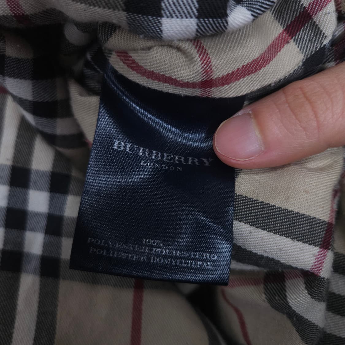 정품 버버리 퀼팅 자켓 M 레드 상품이미지7