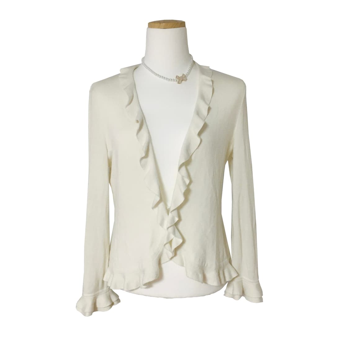 아이보리 프릴 가디건 상품이미지2