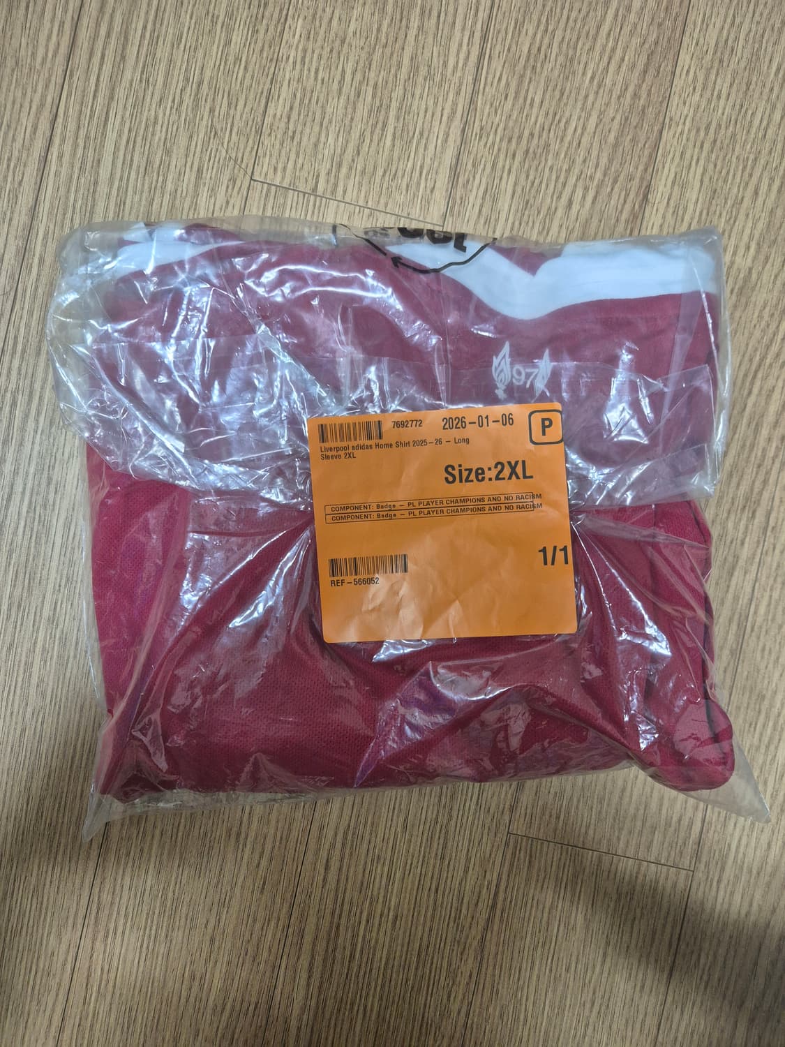 25/26 리버풀 노마킹 롱슬리브 긴팔 XXL 판매 상품이미지1