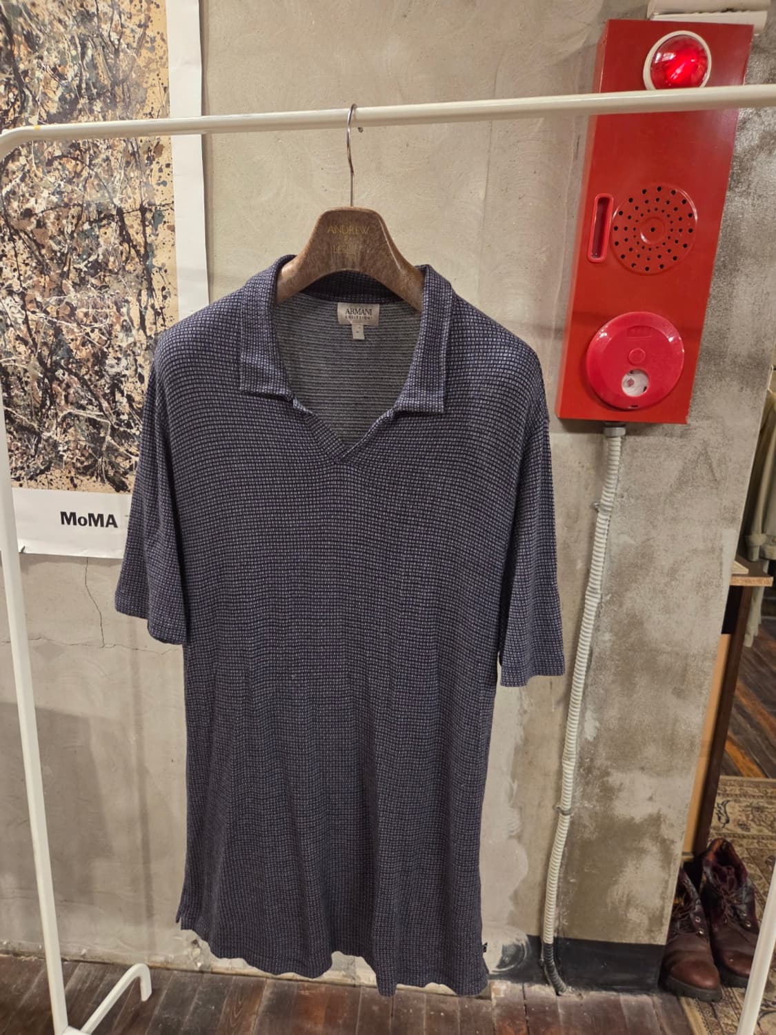 아르마니 꼴레지오니 오픈칼라넥 티셔츠 상품이미지10