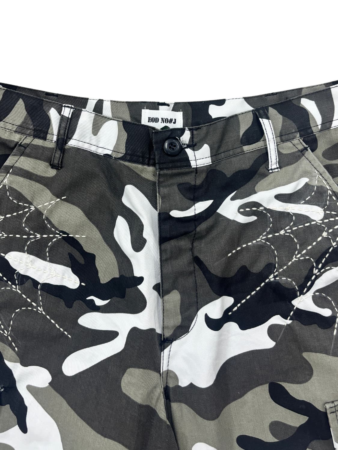 Distressed Sashiko Snow camo Bermuda _ 0 상품이미지3