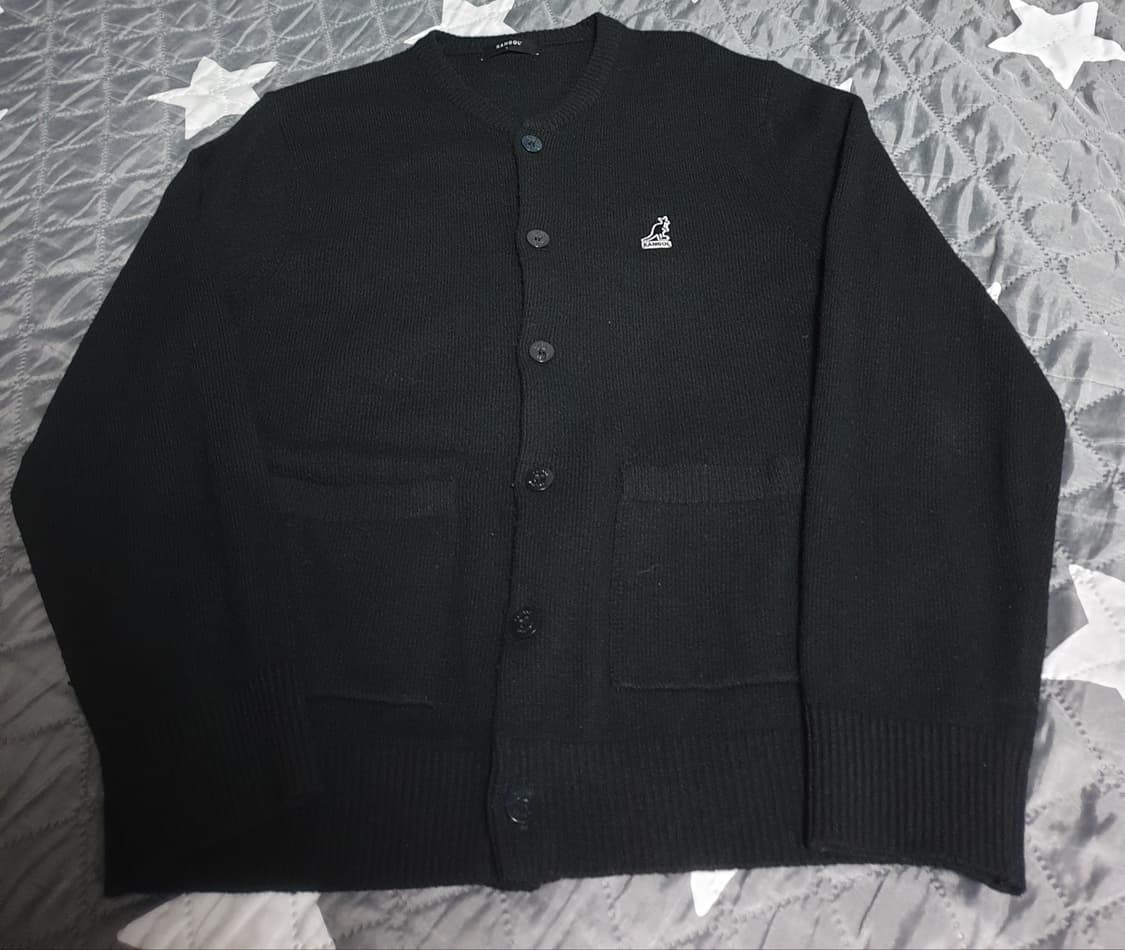 캉골 브리즈 라운드 울 가디건 블랙 (L) 상품이미지1