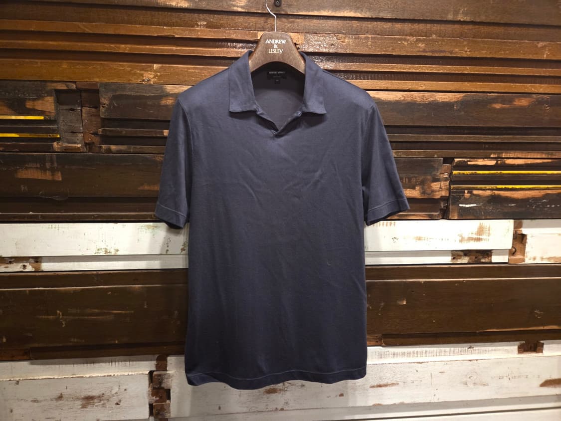 조르지오 아르마니 오픈칼라넥 티셔츠 상품이미지1