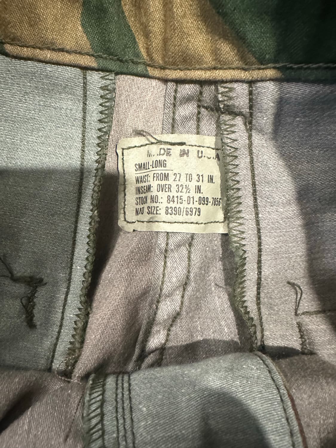 빈티지 80s 미군 m65 우드랜드 필드 팬츠  상품이미지3