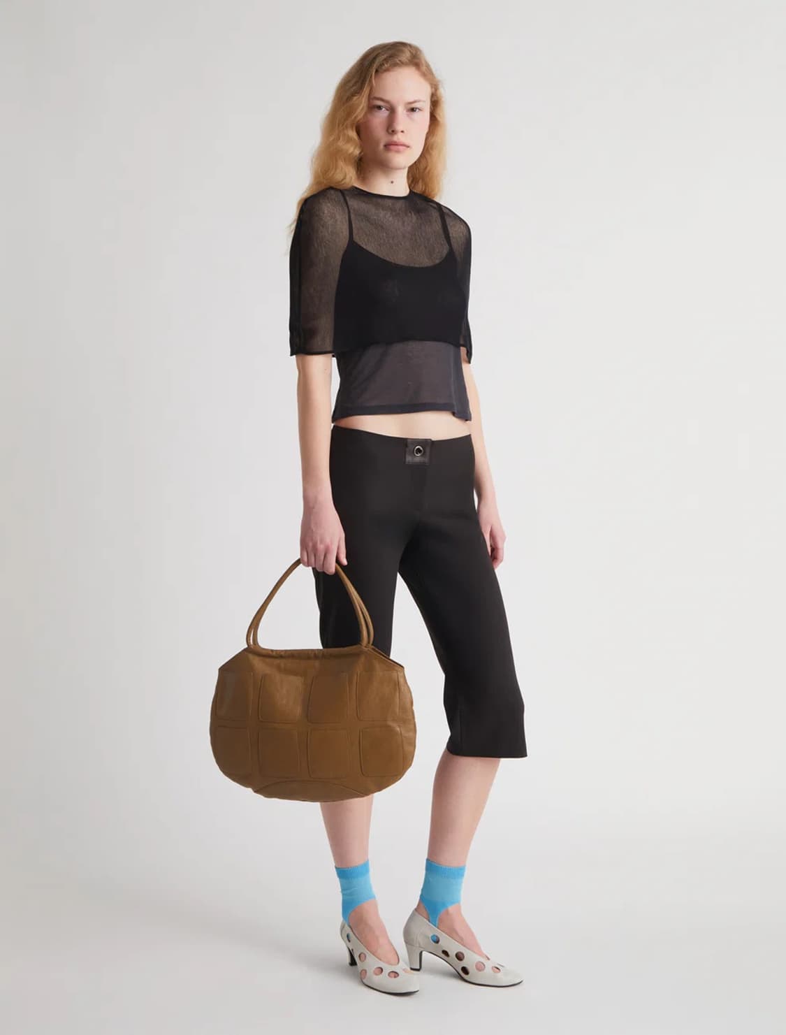 [34,36,38]팔로마울 Salin 카프리 팬츠/브라운 상품이미지2