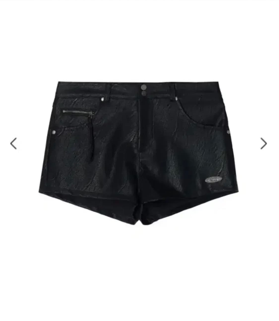 르가넷 크런키 쇼츠 레더반바지 상품이미지1