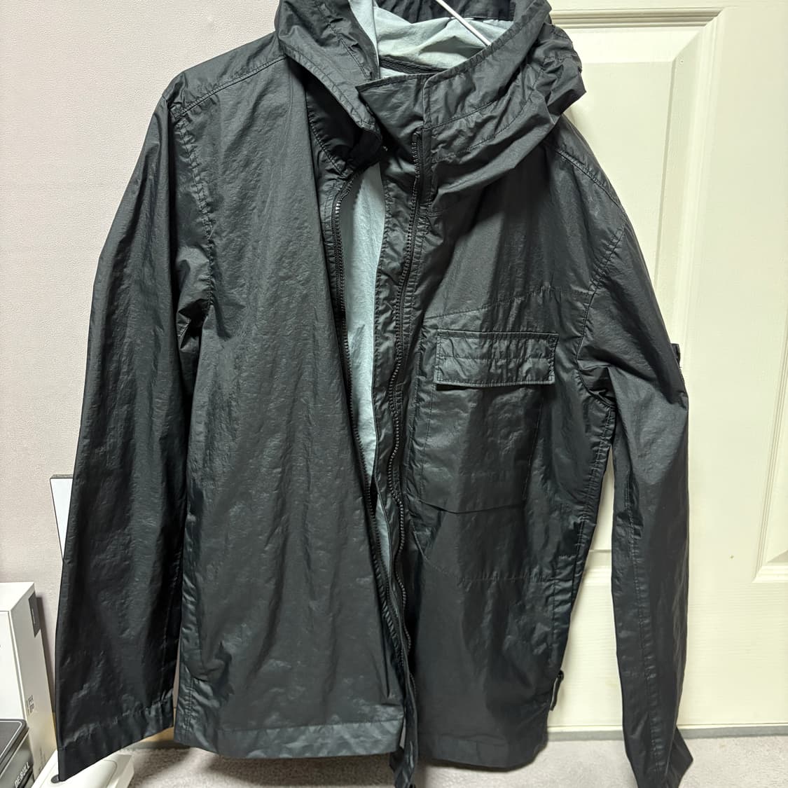 정품 스톤아일랜드 멤브라나 3L TC 후드 바람막이 M 상품이미지1