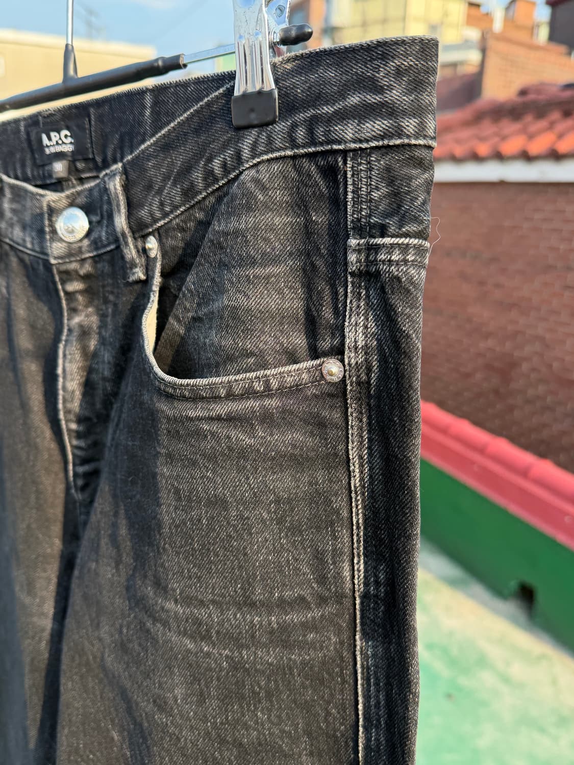 아페쎄 흑청 데님 상품이미지4