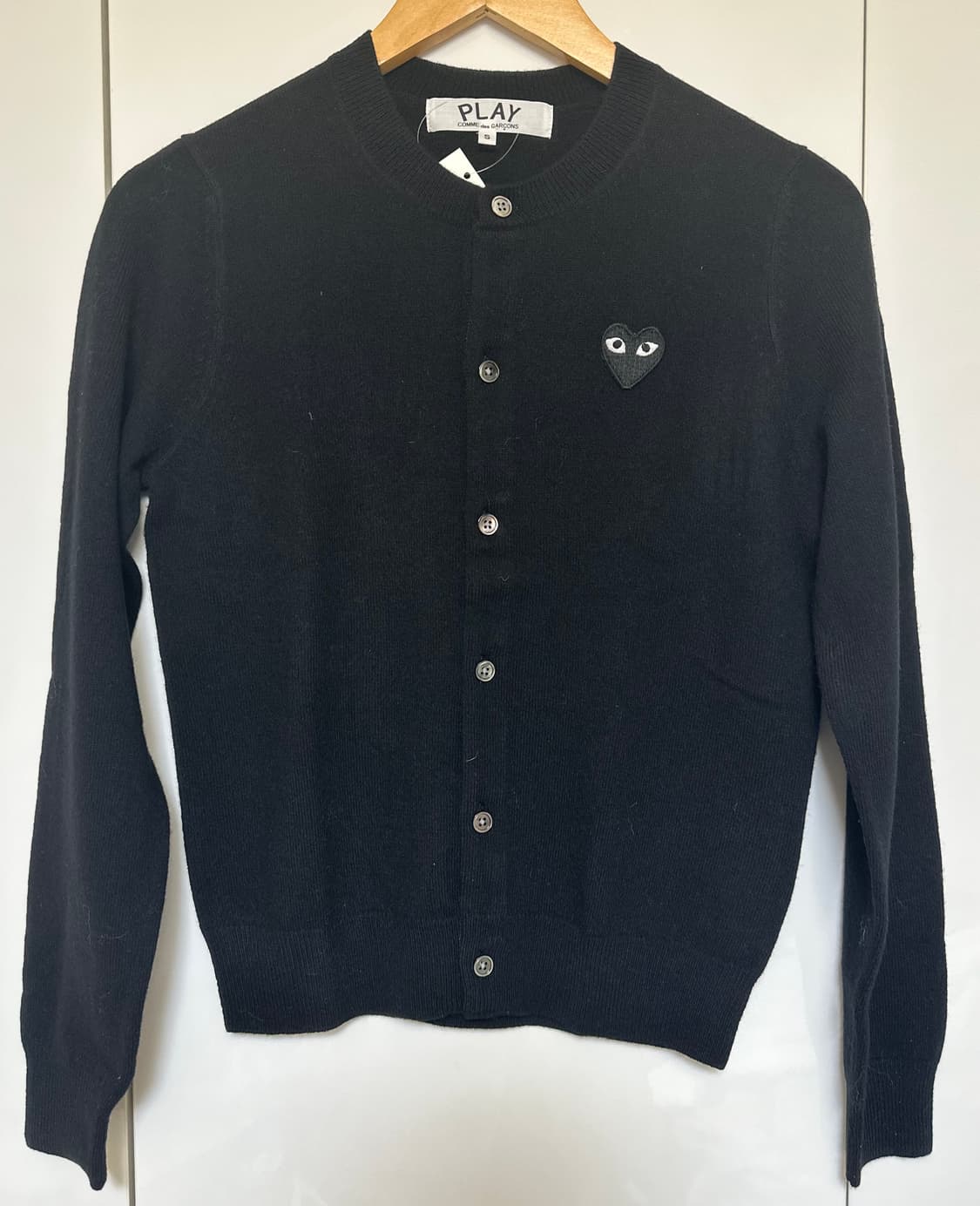 꼼데가르송 플레이 블랙와팬 울가디건 정품 상품이미지1