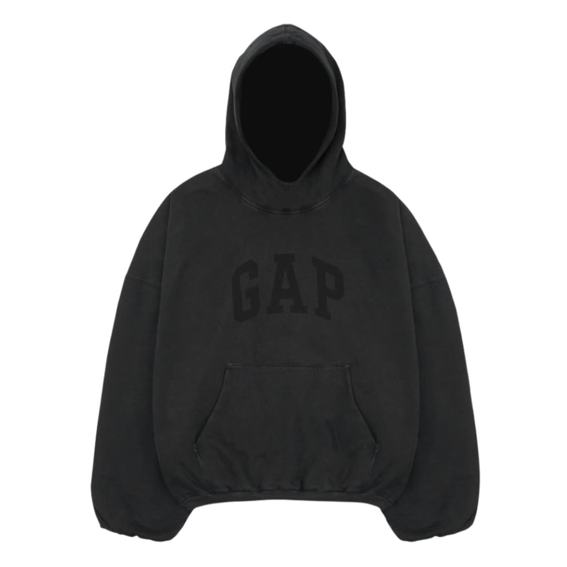 이지 갭 엔지니어드 바이 발렌시아가 도브 후드 워시드 블랙 상품이미지2