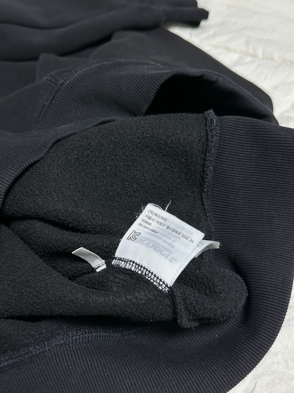 칼하트 WIP 블랙 후드 집업 라지 상품이미지5