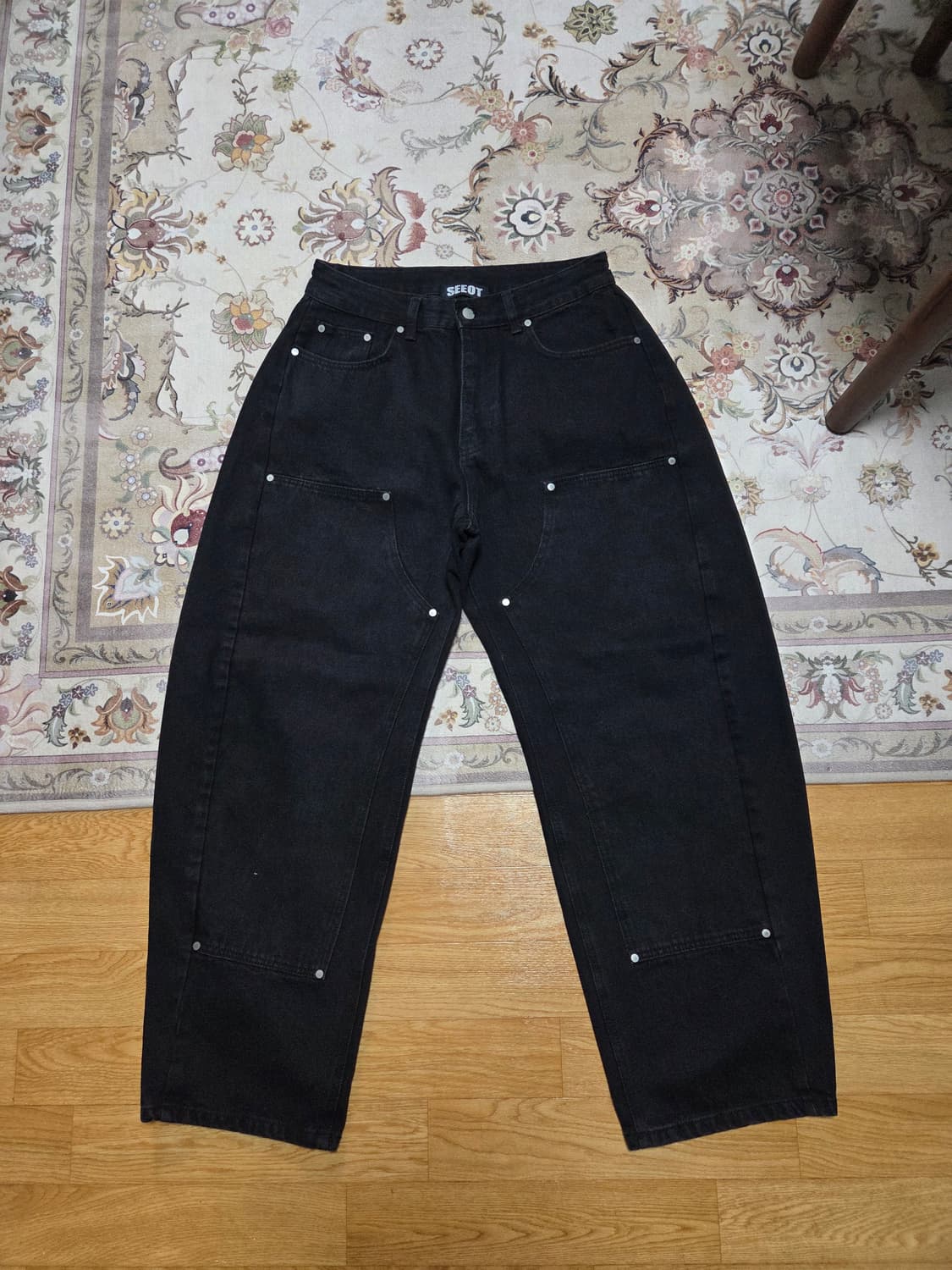 더블니 커브드 팬츠 상품이미지3