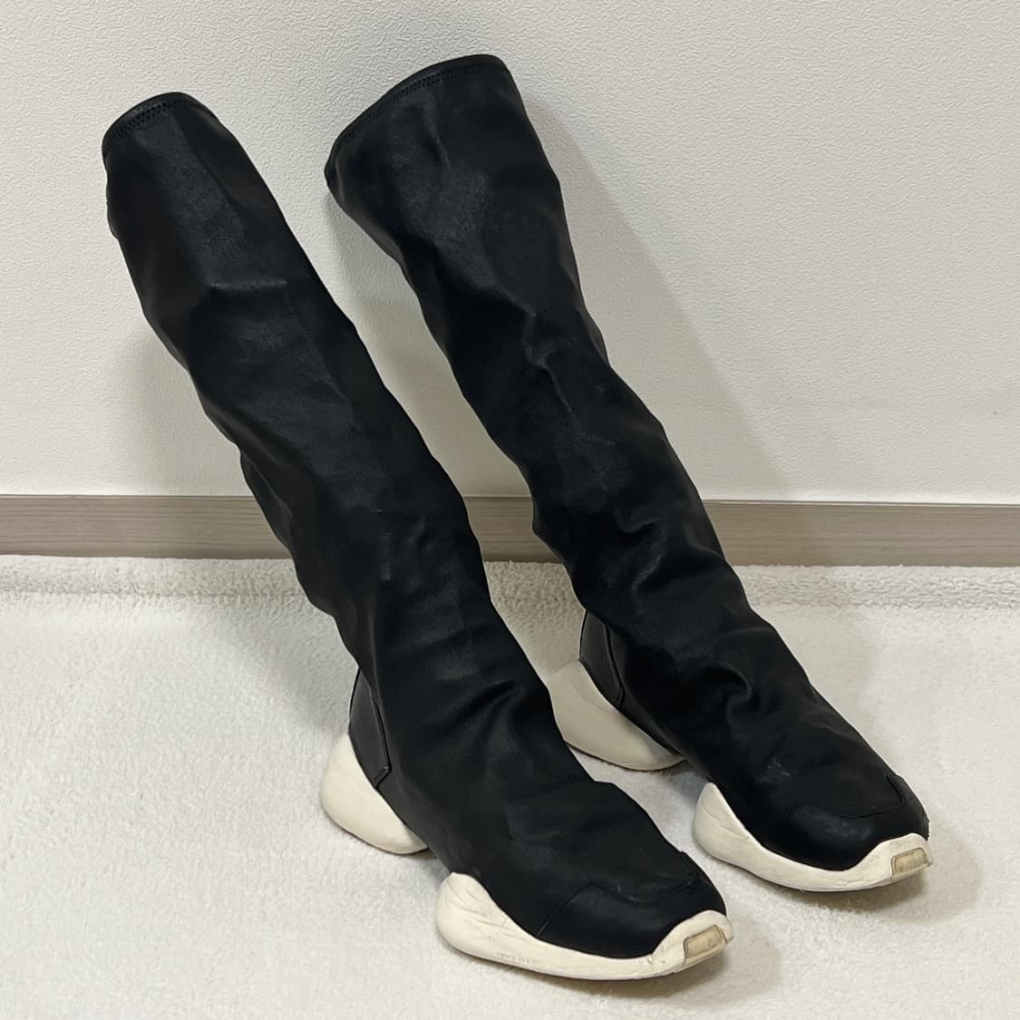릭오웬스 아디다스 RO 러너 스트레치 부츠 블랙 상품이미지2