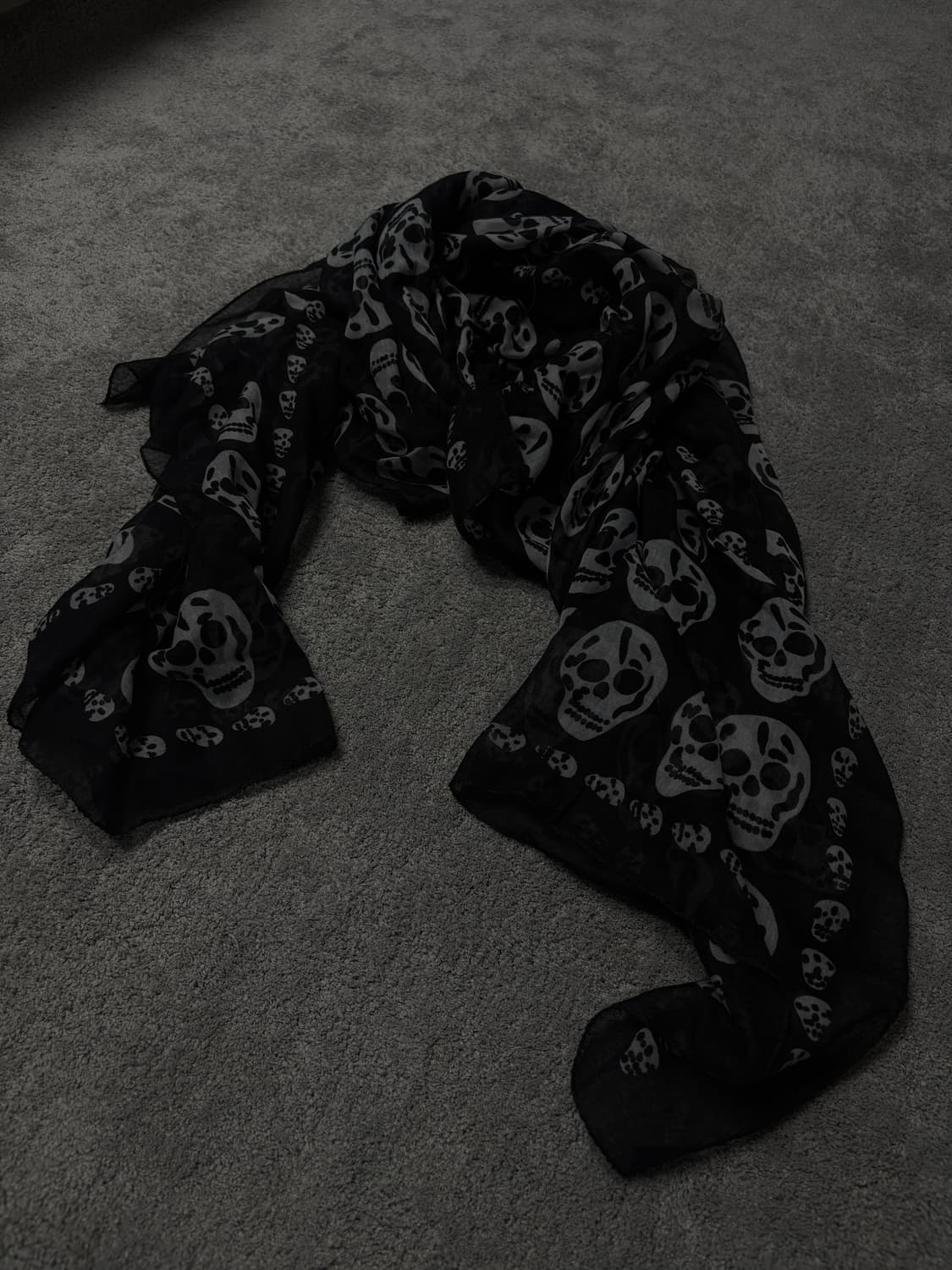 Vintage v-kei rock punk mood scarf 상품이미지2