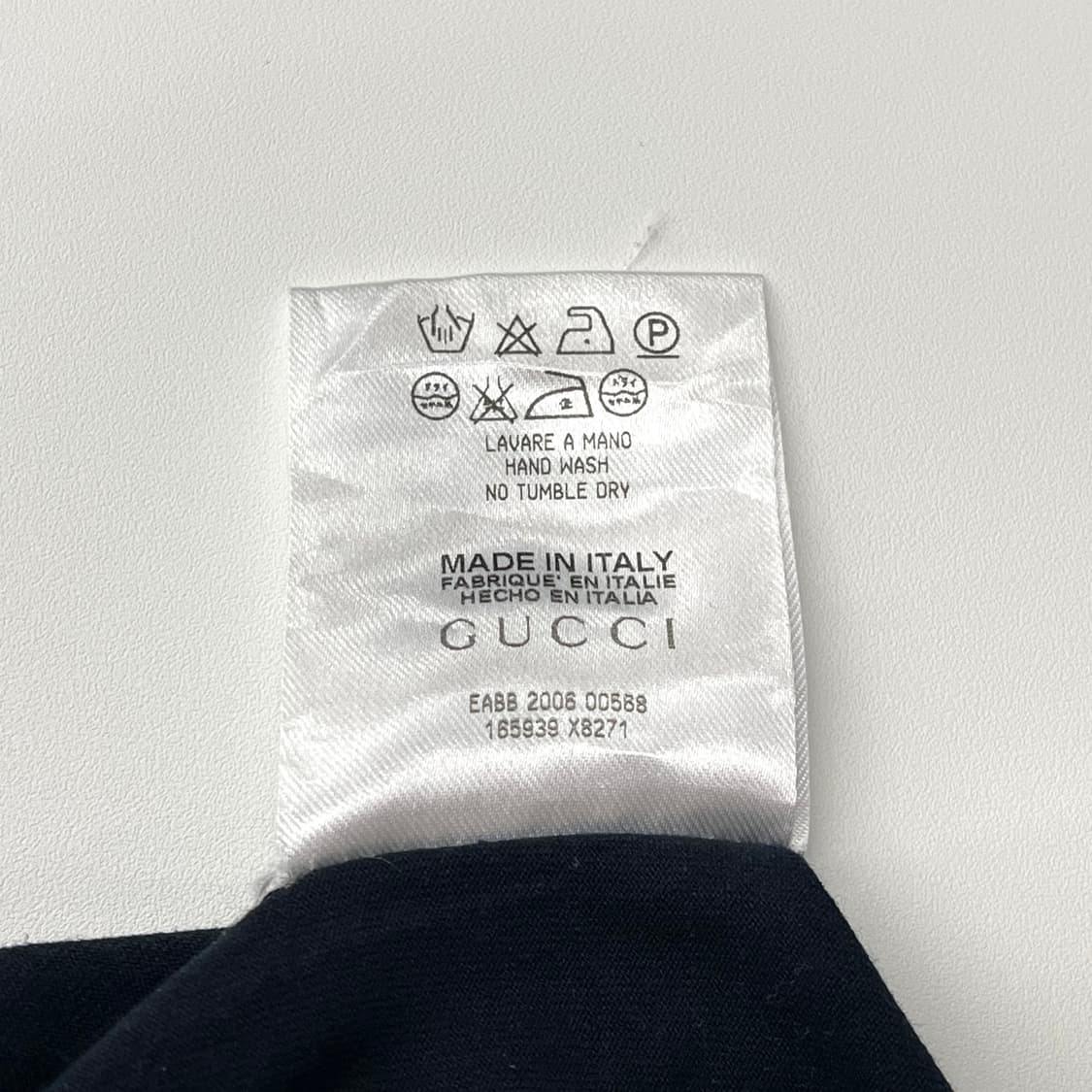 (중고)Gucci 구찌 삼선 블랙 리본 티셔츠 상품이미지8