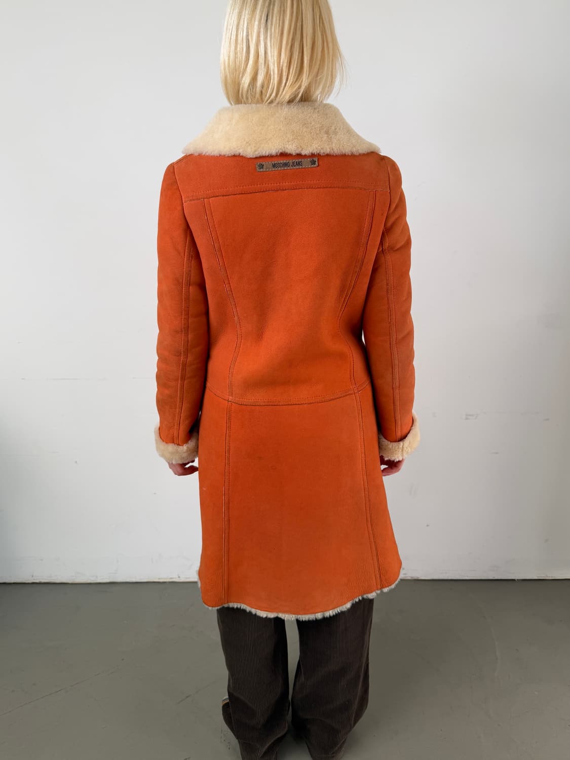 MOSCHINO JEANS DONNA 롱 무스탕 상품이미지3