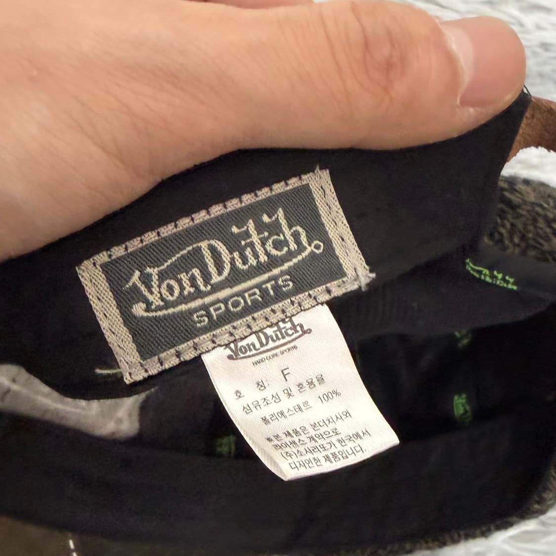 본더치 포레스트 패치워크 헤링본 볼캡 상품이미지9