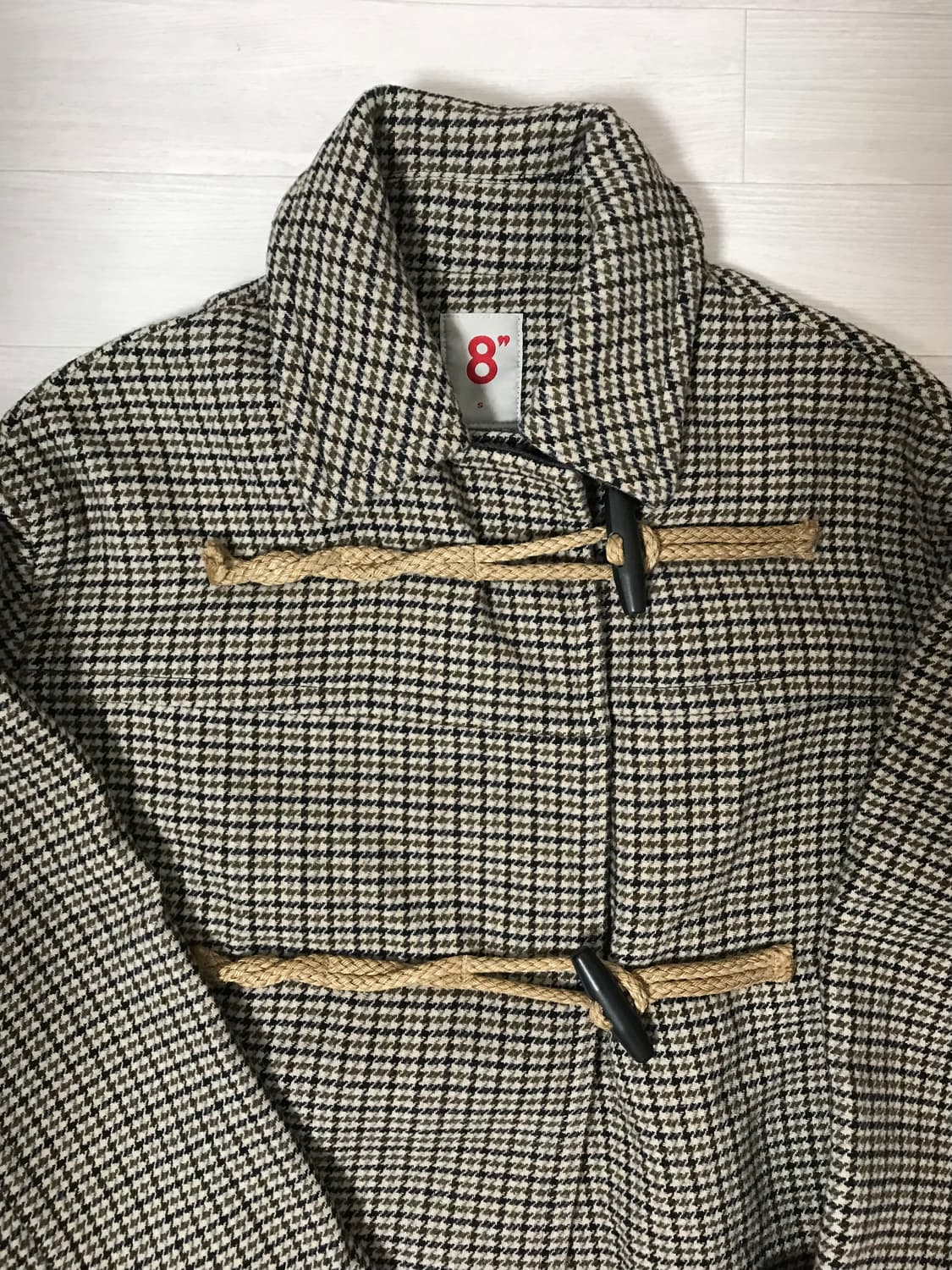 에잇세컨즈 하운드투스 체크 더플 코트 상품이미지1