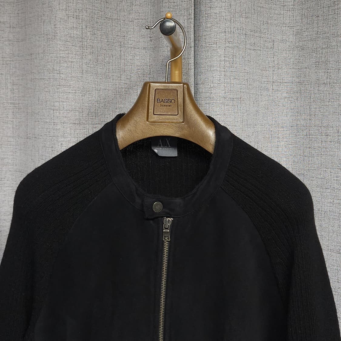 L ) 알마니 익스체인지 남성 스웨이드 니트 상품이미지2